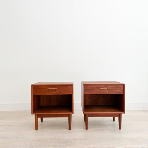 Pair of Westnofa Teak Nightstands