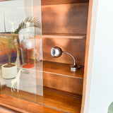 Mid Century Walnut Petite Hutch