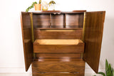 American of Martinsville Highboy Dresser/Armoire
