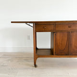 Broyhill Brasilia Folding Top Bar Cart