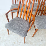 Set of 6 Niels Koefoeds Hornslet “Eva” Dining Chairs - New Upholstery