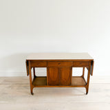 Broyhill Brasilia Folding Top Bar Cart