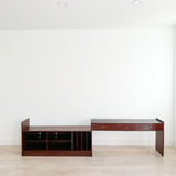 Rosewood Sliding Media Cabinet