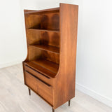 Mid Century Walnut Petite Hutch
