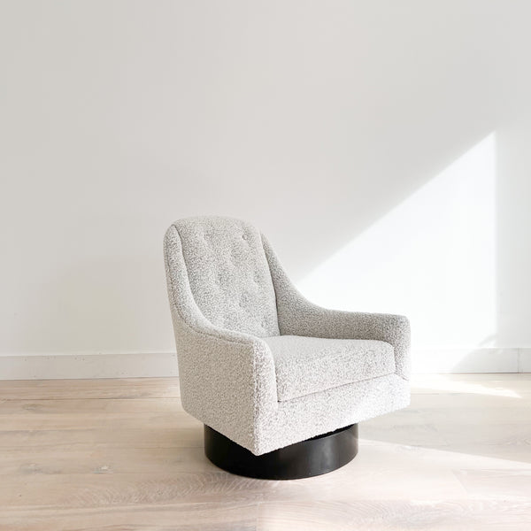 Adrian Pearsall Style High Back Swivel Chair