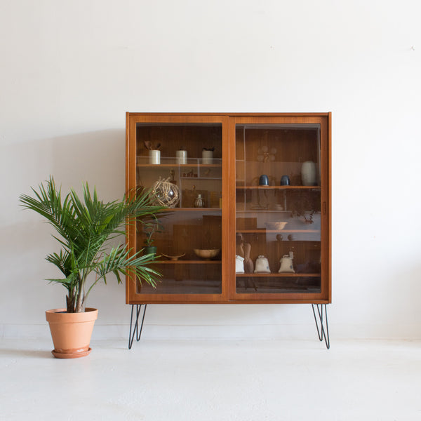 Danish Teak Curio Cabinet
