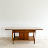 Broyhill Brasilia Folding Top Bar Cart