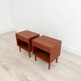 Pair of Westnofa Teak Nightstands