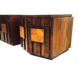 Pair of Mid Century Modern Brutalist End Tables