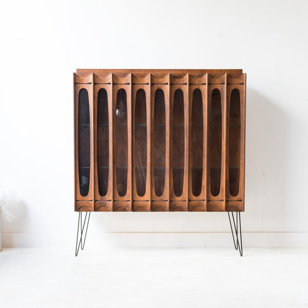 Canadian Brutalist Curio Cabinet – Atomic Furnishing & Design