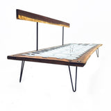 Live Edge Black Walnut Platform Sofa
