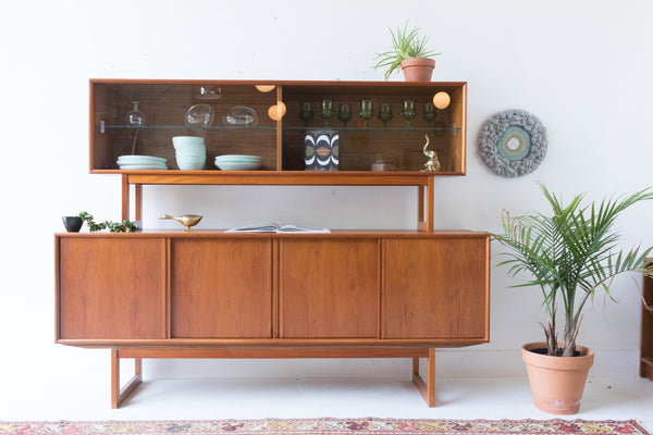 Danish Teak Sideboard/Hutch by ACO Mobler