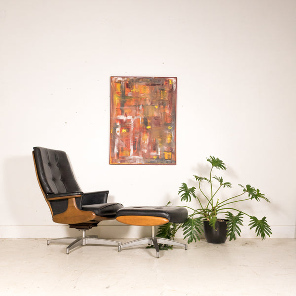 Heywood Wakefield Lounge Chair and Ottoman