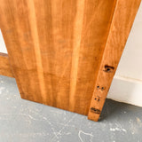 Mid Century Modern Sculpted Walnut Headboard - King Size