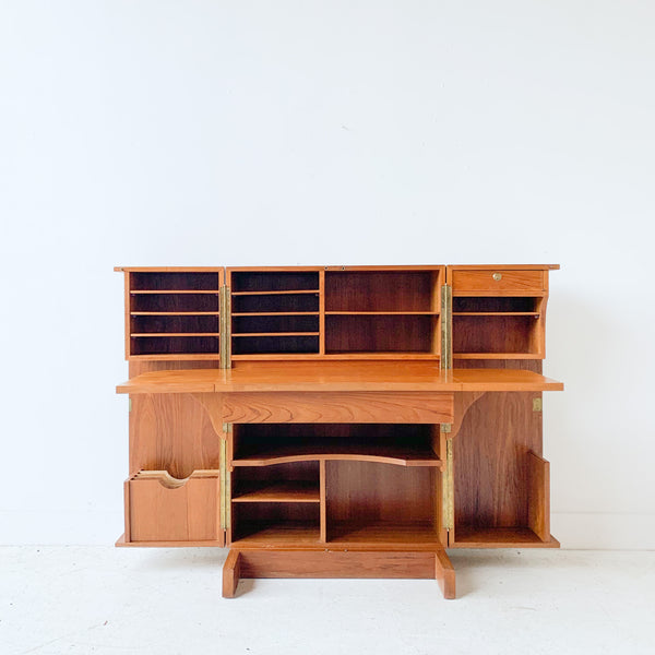 Mummenthaler & Meier Teak Magic Box Folding Desk Cabinet – Atomic