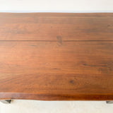 Modern Walnut Live Edge Dining Table