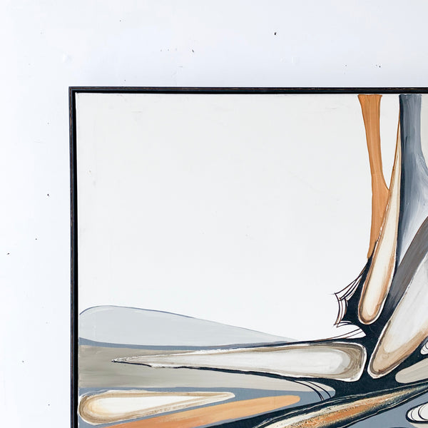 Mid Century Modern Abstract Painting – Atomic Furnishing & Design