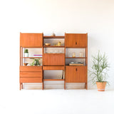 Mid Century Teak Wall Unit
