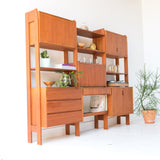 Mid Century Teak Wall Unit