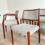 Set of 6 Moller Dining Chairs - New Upholstery