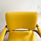 Pair of Reclining Occasional Chairs - Yellow