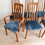 Set of 8 Vintage Teak Dining Chairs