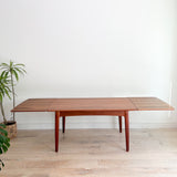 Arne Vodder Danish Teak Expandable Dining Table