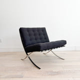 Vintage Barcelona Style Lounge Chair - New Upholstery