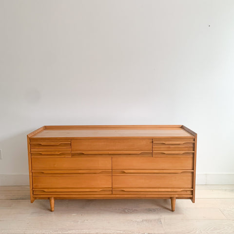 mid century modern maple dresser Mid-Century Modern Four Drawer Dresser