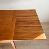 Danish Teak Expandable Dining Table w Rosewood Legs