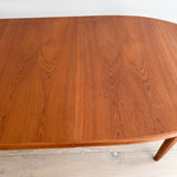 Danish Teak Dining Table w/ 2 Leaves