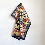 Illustrated Scarf - Navy/Red