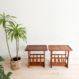 Pair of Vintage Teak End Tables