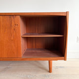 Danish Teak Credenza w/ Sliding Doors