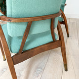 Pair of Reclining Occasional Chairs - Mint Green