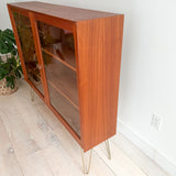 Danish Teak Curio Cabinet