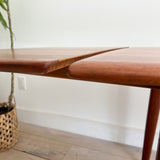 Arne Vodder Danish Teak Expandable Dining Table