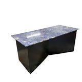 Modern Granite Kitchen Island w/ Steel Base