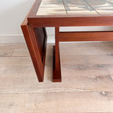 Danish Teak Tile Top Dining Table