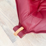 Modern Luna Chair - Dark Red