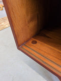 Danish Teak Credenza w/ Sliding Doors
