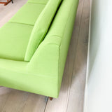 Mid Century Sofa + Chair - New Bright Green Upholstery