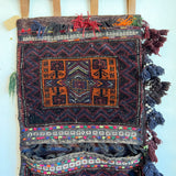 Afghan Horse Saddle Tapestry - Purples