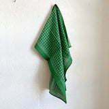Illustrated Scarf - Green