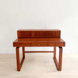 Solid 2 Piece Teak Desk by D-Scan