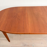 Danish Teak Dining Table w/ 2 Leaves