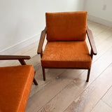 Pair of Mid Century Yugoslavian Lounge Chairs