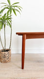 Arne Vodder Danish Teak Expandable Dining Table