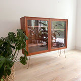 Danish Teak Curio Cabinet