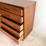 Formica Top Highboy w/ Sculpted Drawer Pulls